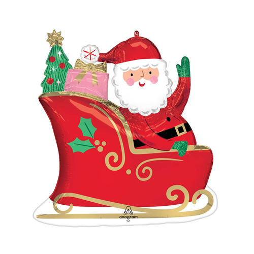 Christmas Starry Night Santa Super Shape Balloon